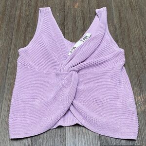 Robert Rodriguez Lilac Twist-Knit Tank